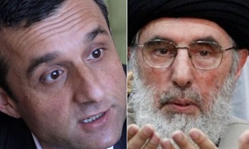 Saleh (left) and Hekmatyar (right)