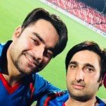 Rashid Khan (left) and Asghar Stanikzai (right)